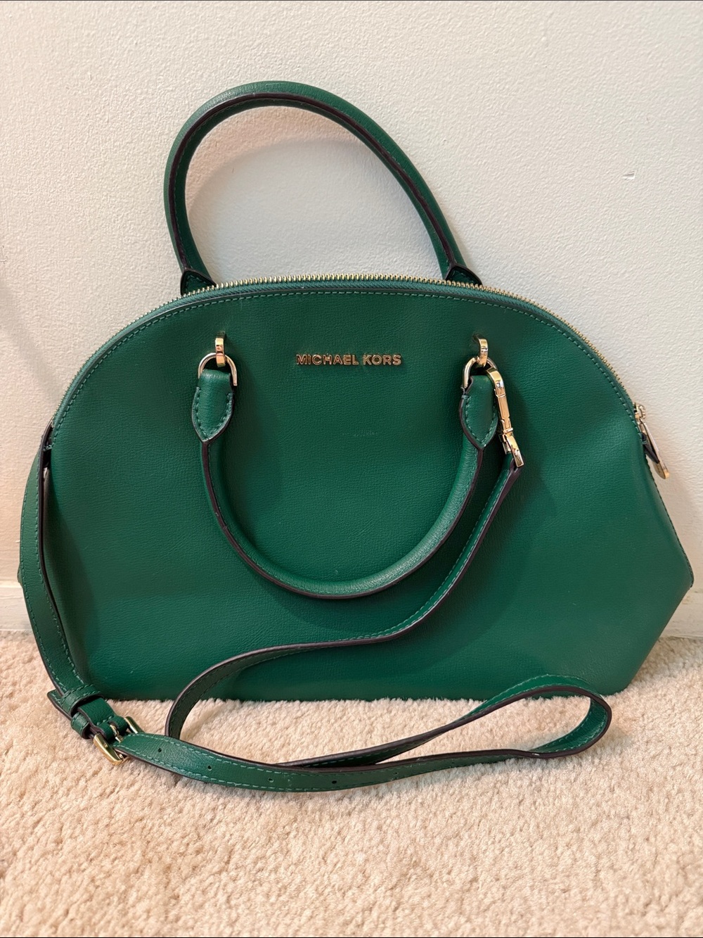 MICHAEL KORS Satchel Emmy Bag Jewel Green